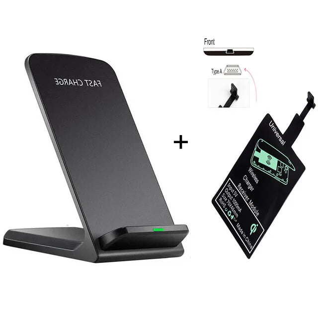 20W Wireless Charger Stand Oi Receiver Coil Kit for iPhone5 5s 6 8 11 12 13 Samsung S21 S20 S10 S9 S8 S6 Xiaomi Charging Station | Color:Type-A Kit