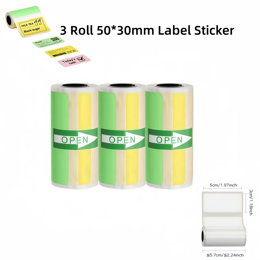 New D5 Label Printer Inkless Thermal Label Maker 12-57mm Paper Adjustable Sticker Pocket Mini Printer for photo | color:GRAY