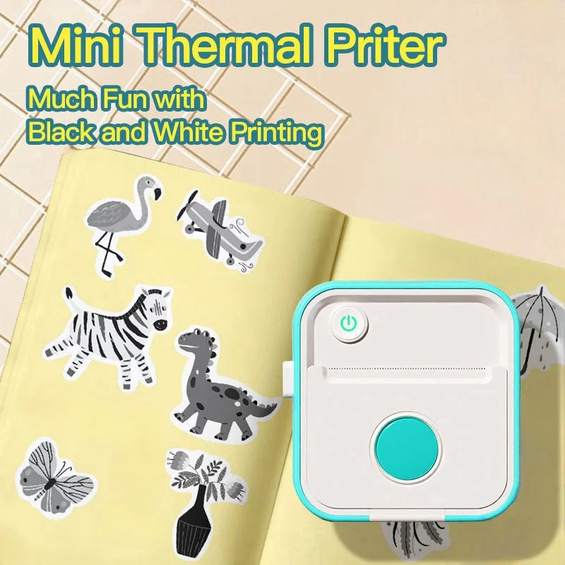 New D5 Label Printer Inkless Thermal Label Maker 12-57mm Paper Adjustable Sticker Pocket Mini Printer for photo | 3